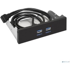 Exegate EX289289RUS Планка USB на переднюю панель ExeGate U5H-615, 5,25