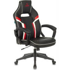 Кресло компьютерное игровое ZOMBIE Кресло игровое Z3, на колесиках, экокожа, черный/красный [viking z3 red]