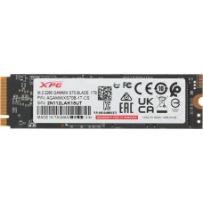 Накопитель SSD A-DATA SSD накопитель XPG Gammix S70 Blade AGAMMIXS70B-1T-CS 1ТБ, M.2 2280, PCIe 4.0 x4, NVMe, M.2