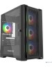 Powercase ByteFlow Micro Black, Tempered Glass, 4х 120mm ARGB fans, ARGB HUB, чёрный, mATX (CAMBFB-A4)