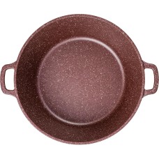 Кастрюля ГОРНИЦА Кастрюля а/пр литая 5,0л стекл/кр Шоколад ТМ