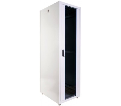 ЦМО Шкаф коммутационный (ШТК-Э-42.6.8-33АА) напольный 42U 600x800мм пер.дв.металл металл 2 бок.пан. направл.под закл.гайки 710кг серый 715мм 87кг 180град. 1987мм IP20 сталь