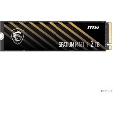 Видеокарта MICROSTAR Твердотельный накопитель SSD MSI 2TB PCIe 4.0 NVMe M.2 SPATIUM M461