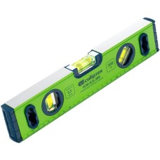 Уровень СИБРТЕХ Уровень алюминиевый УСМ-0,5-300, фрезерованный, 3 глазка, магнитный, 300 мм 34111