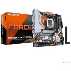 Материнская плата GIGABYTE Материнская плата B850M FORCE WF6E SocketAM5 AMD B850 2xDDR5 mATX AC`97 8ch(7.1) 2.5Gg RAID+HDMI+DP