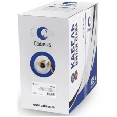 CABEUS Кабель информационный UTP-4P-Cat.6-SOLID-LSZH кат.6 U/UTP 4 пары LSZH внутренний 305м оранжевый
