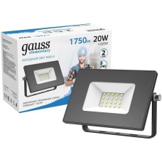 GAUSS Прожектор уличный Elementary 613100320 светодиодный 20Втчерный