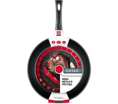 Сковорода НЕВА МЕТАЛЛ ПОСУДА 6122 д.22