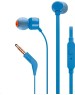Наушники вкладыши проводные JBL TUNE 110 BLUE Наушники (JBLT110BLU)