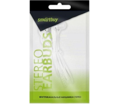 Наушники проводные SMARTBUY (SBE-012) A4 белые (пакет)