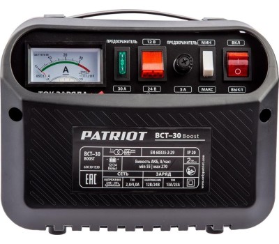 Зарядное устройство PATRIOT 650301530 BCT 30 Boost Заряднопредпусковое устройство