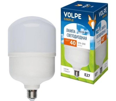 Лампа декоративная светодиодная VOLPE (UL-00002906) LED-M80-40W/DW/E27/FR/S картон
