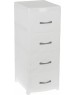 Комод VIOLET РОТАНГ белый 4-х секц. 035706