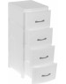 Комод VIOLET РОТАНГ белый 4-х секц. 035706