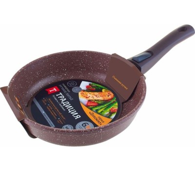 Сковорода ТРАДИЦИЯ ТД2265 антипригарная литая 26см съемн/руч Доломит