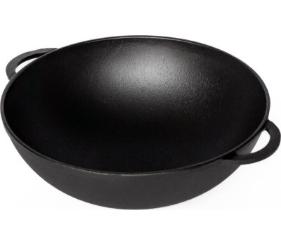 Сковорода ГАРДАРИКА 1030 чугунная с 2-мя ручками (Wok) д.300