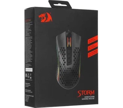 Проводная игровая мышь REDRAGON (71122) Storm Basic 12400 DPI, черная, легкая