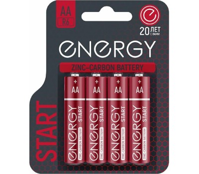Батарейка солевая ENERGY Start R6/4B (AА) (107040)