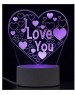 ENERGY Светильник декоративный EN-NL 23 3D сердце с надписью I LOVE YOU (106254)