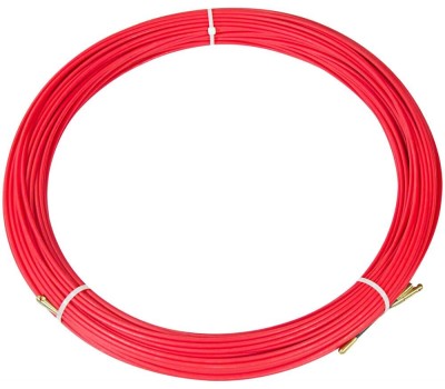 Протяжка REXANT (47-1100) Протяжка кабельная (мини УЗК в бухте), стеклопруток, d=3,5мм, 100м, красная