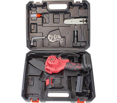 Пила цепная аккумуляторная EDON UNS-21A черный/красный 22259 4