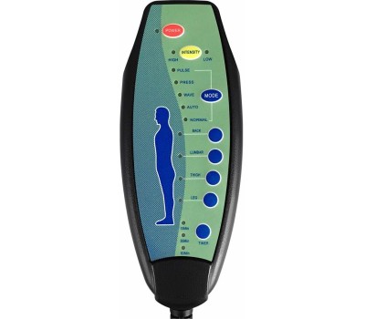 Кресло DEFENDER (64315) CARDINAL черный,PU,7 вибро,подножка