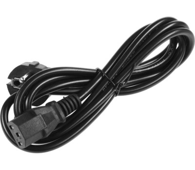 NONAME Кабель IEC320 IEC C13 (прямой) - Евровилка, 0.5мм2, 1.8м, черный