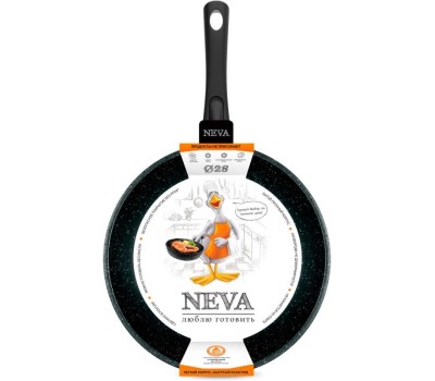 Сковорода NEVA NG028 а/пр литая 28см съемн/руч Granite
