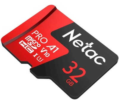 Карта памяти NETAC Карта памяти microSDHC UHS-I U1 P500 Eco 32 ГБ, 80 МБ/с, Class 10, NT02P500ECO-032G-S, 1 шт., без адаптера