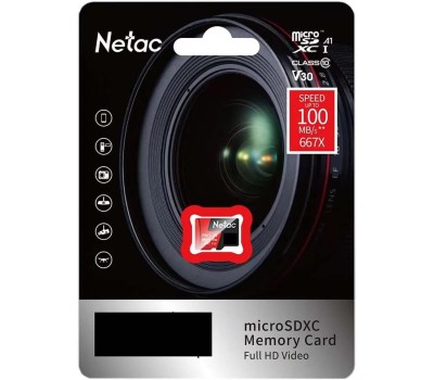 Карта памяти NETAC Карта памяти microSDHC UHS-I U1 P500 Eco 32 ГБ, 80 МБ/с, Class 10, NT02P500ECO-032G-S, 1 шт., без адаптера