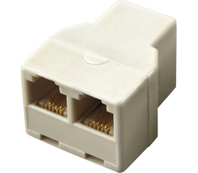 REXANT Двойник телефонный UTP, RJ-14 (6P4C) (гнездо - 2 гнезда)