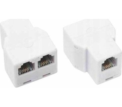 REXANT Двойник телефонный UTP, RJ-14 (6P4C) (гнездо - 2 гнезда)
