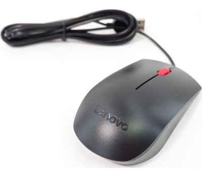 LENOVO Мышь проводная Essential, оптическая, USB, 1600dpi, черный [4y50r20863]