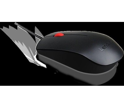 LENOVO Мышь проводная Essential, оптическая, USB, 1600dpi, черный [4y50r20863]