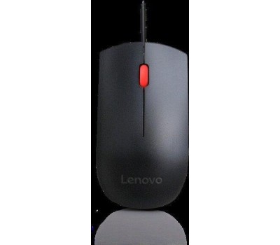 LENOVO Мышь проводная Essential, оптическая, USB, 1600dpi, черный [4y50r20863]