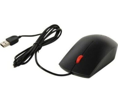 LENOVO Мышь проводная Essential, оптическая, USB, 1600dpi, черный [4y50r20863]