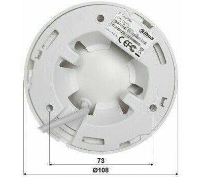 Камера видеонаблюдения РОСТЕЛЕКОМ Камера видеонаблюдения IP IPC-HDW1230SP, 1920х1080 pix, 2.8 мм, белый