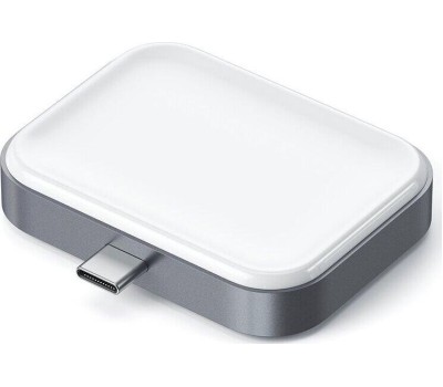 SATECHI Беспроводная зарядка USB-C Wireless Charging Dock для AirPods. Цвет серый космос