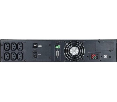 PowerCom Macan MRT-1500SE ИБП {Online, 1500VA / 1500W, Rack/Tower, IEC, LCD, Serial+USB, SNMPslot, подкл. доп. батарей} (1168817)