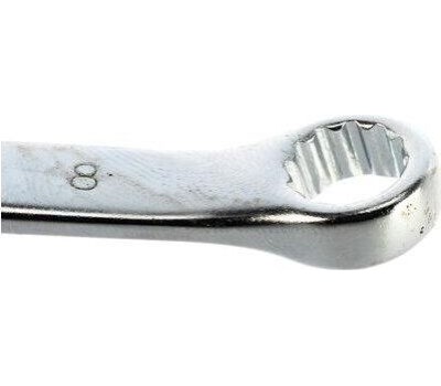 Ключ STELS Ключ комбинированный, 8 мм, CrV, матовый хром 15204