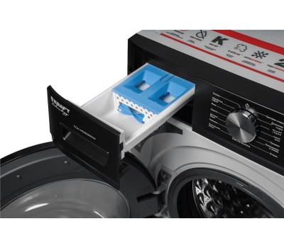 Стиральная машина KRAFT Стиральная машина TCH-HD8586SW, с фронтальной загрузкой, 8кг, 1400об/мин, с паром, инверторная