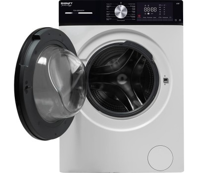 Стиральная машина KRAFT Стиральная машина TCH-HD8586SW, с фронтальной загрузкой, 8кг, 1400об/мин, с паром, инверторная