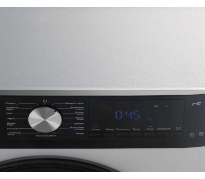 Стиральная машина KRAFT Стиральная машина TCH-HD8586SW, с фронтальной загрузкой, 8кг, 1400об/мин, с паром, инверторная