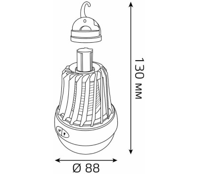 GAUSS Лампа антимоскитная Mosquito 7Вт белый (GMQ02)