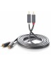UGREEN Кабель AV104 (10517) 2RCA Male to 2RCA Male Cable. Длина: 1,5 м. Цвет: черный