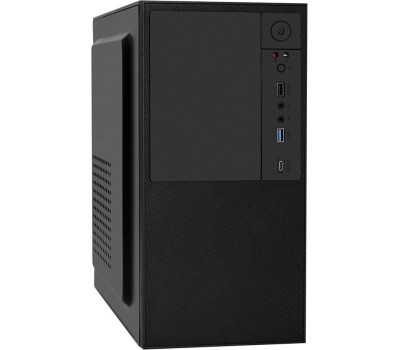 Корпус для ПК Exegate EX297995RUS Корпус Minitower BAA-308UC (mATX, без БП, 1*USB+1*USB3.0+1*TypeC, HD Audio, черный)