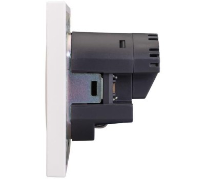 KRANZ Розетка STRONG 1-ая с/з с/у з/ш 16А с USB A+C быстрой зарядки 5В/3А жемчуг