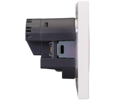 KRANZ Розетка STRONG 1-ая с/з с/у з/ш 16А с USB A+C быстрой зарядки 5В/3А жемчуг