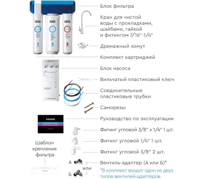 Фильтр для воды БАРЬЕР Н263Р00 Evolution OSMO БЕЗБАКОВЫЙ ОСМОС С РЕКОРДНОЙ ПРОИЗВОДИТЕЛЬНОСТЬЮ (600 галлон)