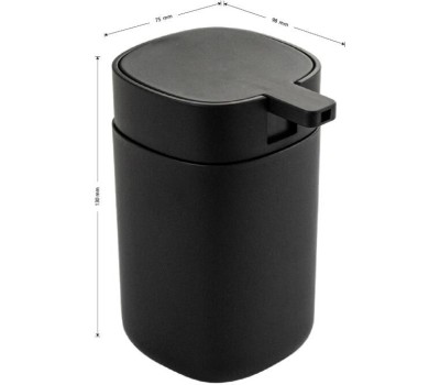 САНАКС - Дозатор для жидкого мыла настольный, ЧЁРНЫЙ, пластиковый 29038